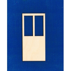 Drzwi   12,5x6 cm   , 2 okna  większe  ( nr 1)